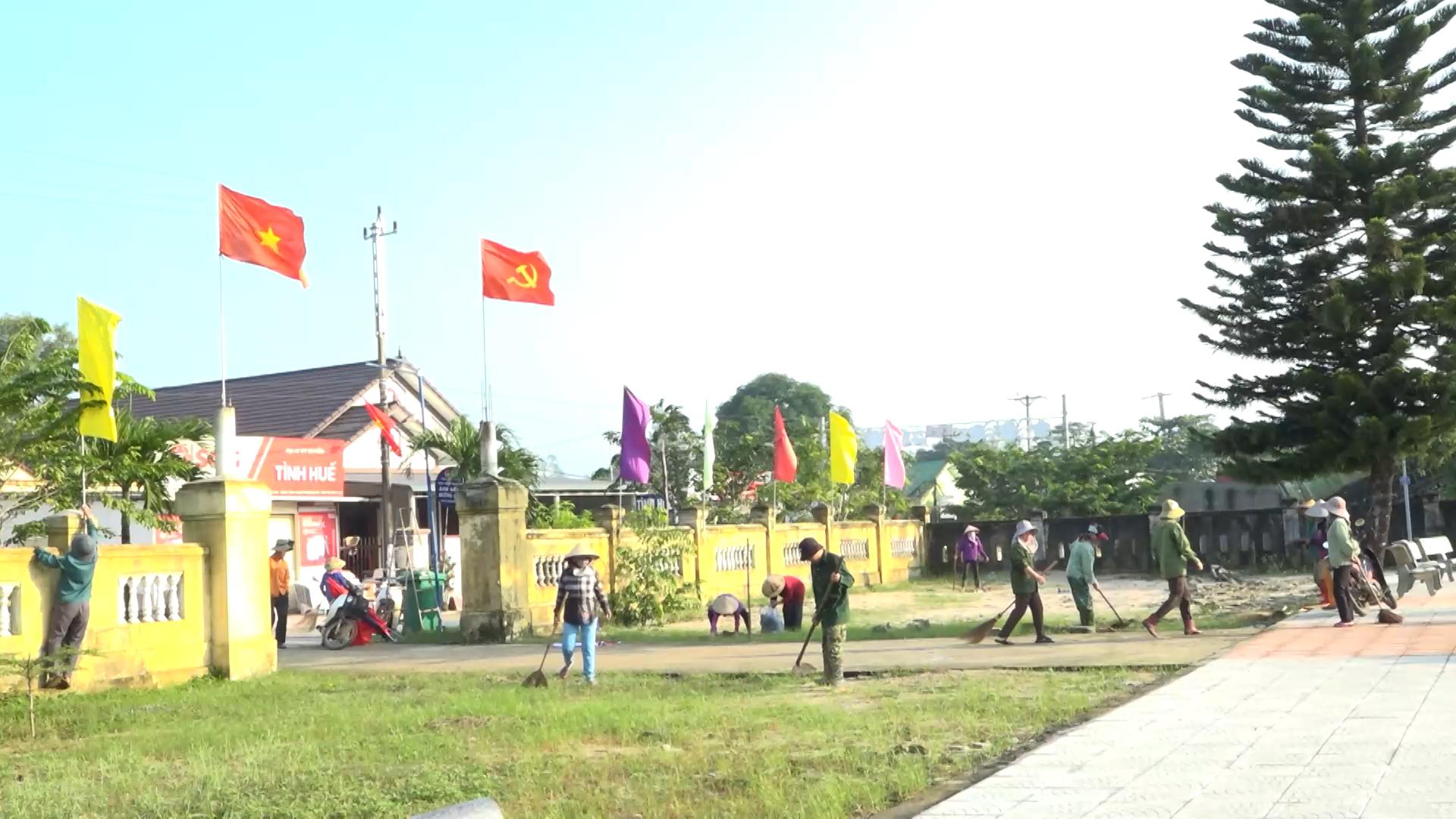 Thực hiện đợt cao điểm tổng vệ sinh, chỉnh trang nông thôn trước ngày bầu cử đại biểu Quốc hội và...