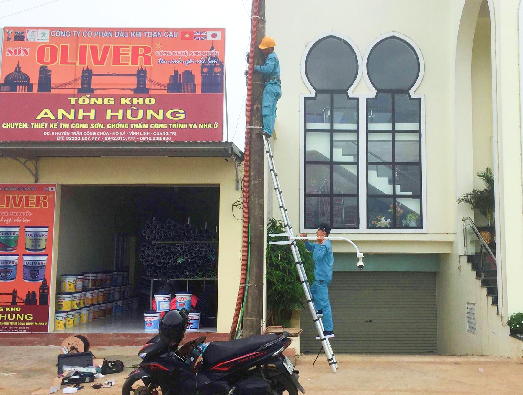 Vĩnh Trung, Hồ Xá: Lắp đặt camera giám sát an ninh trật tự