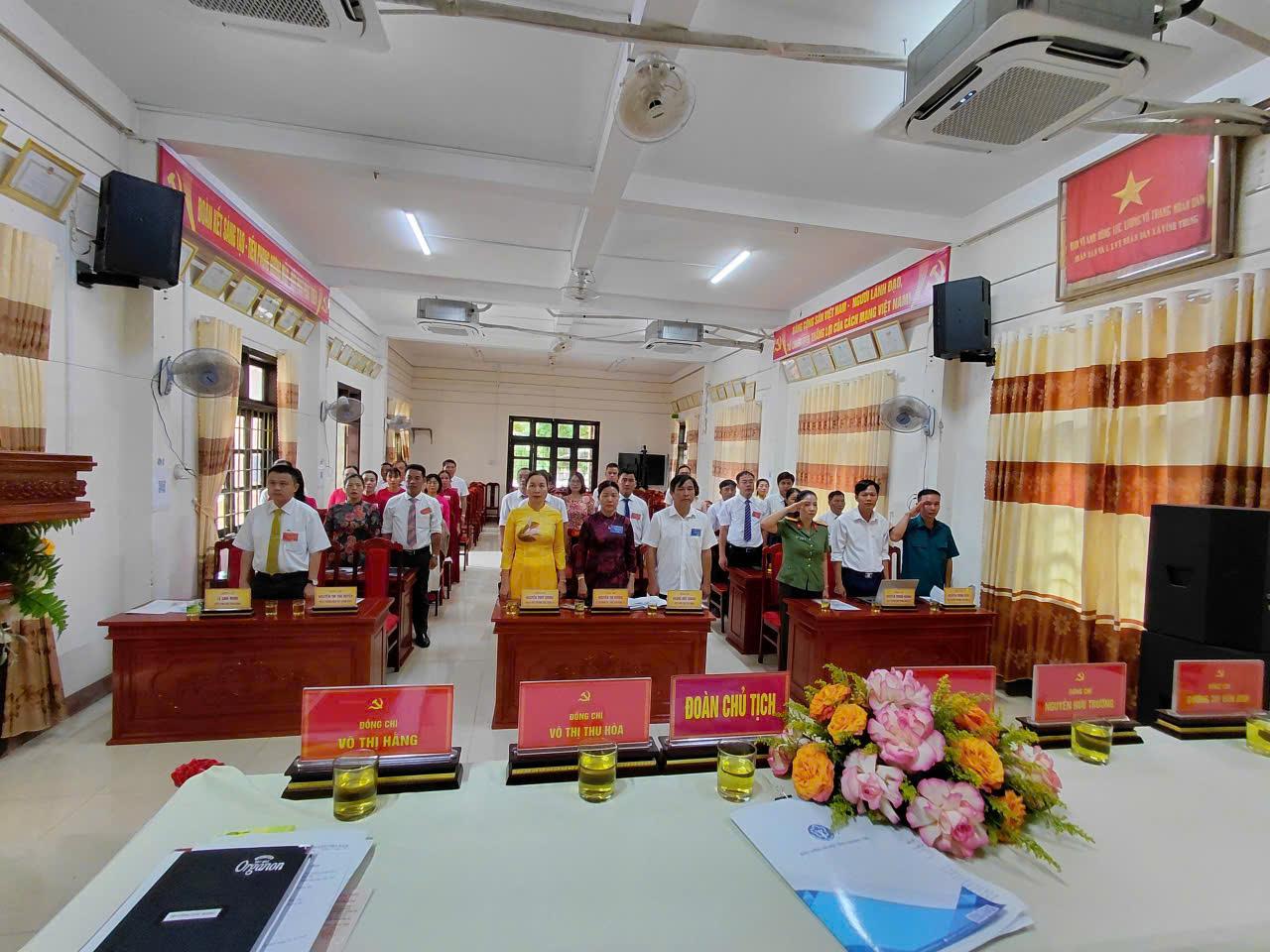Đại hội Đảng bộ UBND xã Vĩnh Hoàng lần thứ nhất, nhiệm kỳ 2025 - 2030”