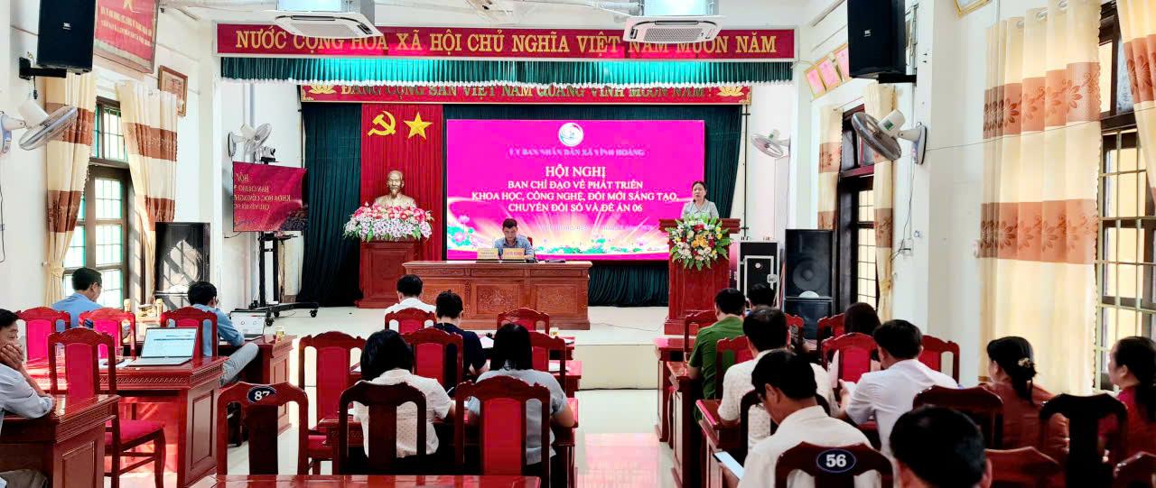 Xã Vĩnh Hoàng: Triển khai công tác phát triển khoa học, công nghệ, đổi mới sáng tạo, chuyển đổi số và Đề án 06 quý II năm 2026