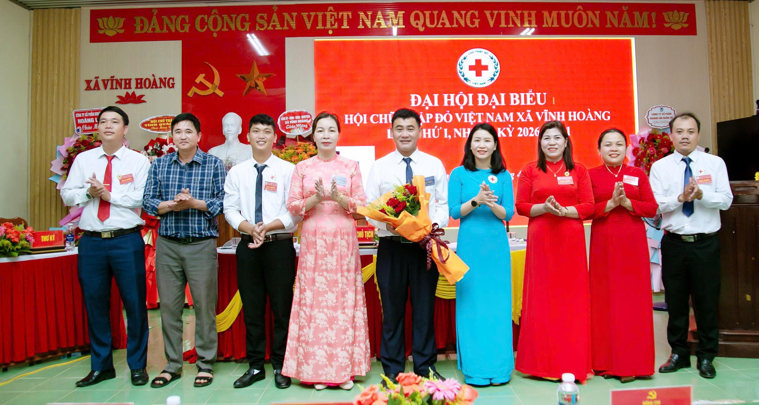 Đại hội đại biểu Hội Chữ thập đỏ Việt Nam xã Vĩnh Hoàng lần thứ I, nhiệm kỳ 2026 -2031